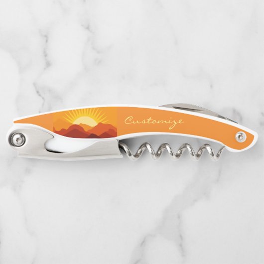 Woestijnbergen Sunset Thunder_Cove Kurkentrekker (Voorkant)