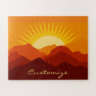 Woestijnbergen Sunset Thunder_Cove Legpuzzel