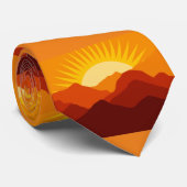 Woestijnbergen Sunset Thunder_Cove Stropdas (Opgerold)