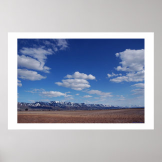 Woestijnblauw Poster