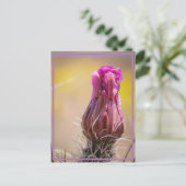 woestijnbloem briefkaart (Staand voorkant)