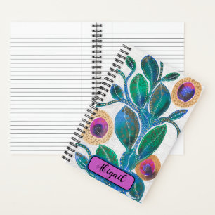 woestijnbloem, met jouw naam, waterverf notitieboek