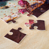 Woestijnbloem Nevada. Kerstgroeten Legpuzzel (Zijkant)