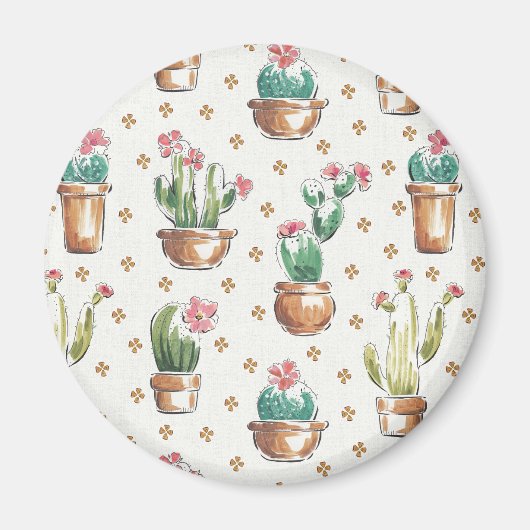 Woestijnbloem Stap | Blossom Pattern Magneet (Voorkant)