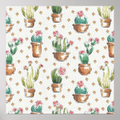 Woestijnbloem Stap | Blossom Pattern Poster (Voorkant)