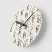 Woestijnbloem Stap | Blossom Pattern Ronde Klok (Hoek)