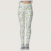 Woestijnbloem Stap | Roze patroon Leggings (Voorkant)