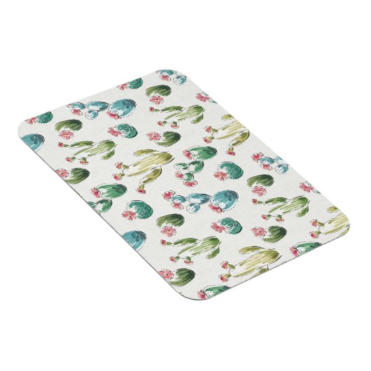 Woestijnbloem Stap | Roze patroon Magneet (Rechterzijde)