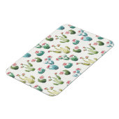 Woestijnbloem Stap | Roze patroon Magneet (Linkerzijde)