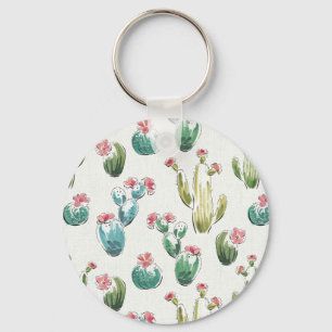Woestijnbloem Stap Roze patroon Sleutelhanger