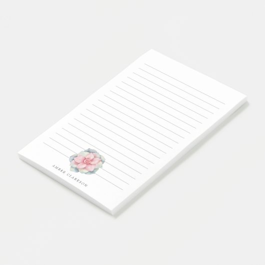 woestijnbloem | Succulent Gedekte dunne glans Post-it® Notes (Schuin)