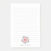 woestijnbloem | Succulent Gedekte dunne glans Post-it® Notes (Voorkant)