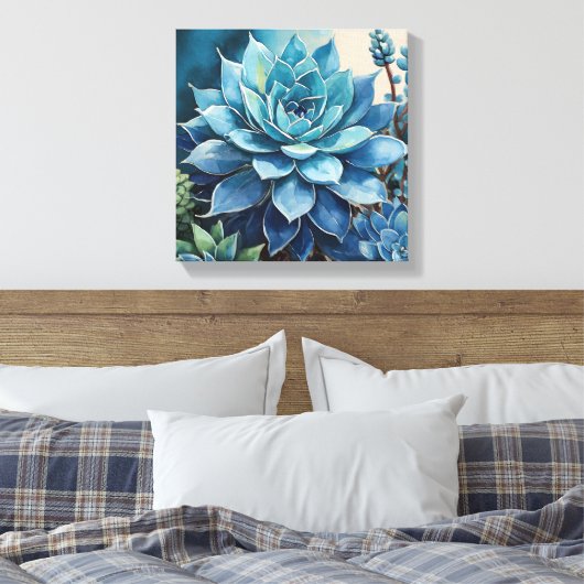 Woestijnblues Canvas Afdruk (Insitu (Slaapkamer))