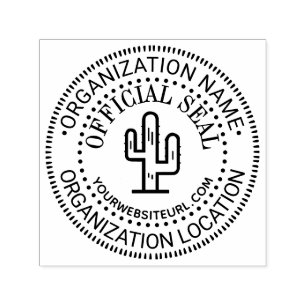 Woestijncactus Algemene Officiële Stempel Naam Loc