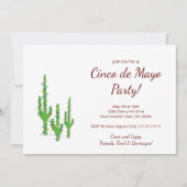 Woestijncactus Cinco de Mayo Fiesta Feestje Kaart (Voorkant)