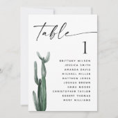 woestijncactus | Groen Trouwstoelenkaart Kaart (Voorkant)