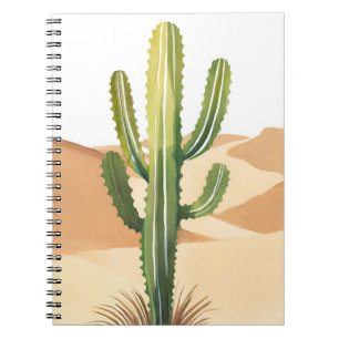 Woestijncactus   Waterverf Groene Cacti Notitieboek