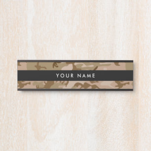 Woestijncamouflage, Bruine Camo, Militair, Leger Deurbordje