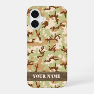 Woestijncamouflage iPhone 16 Hoesje