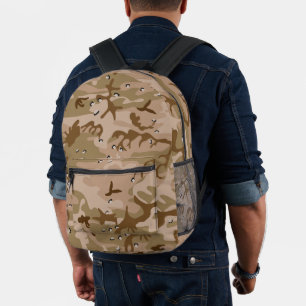 Woestijncamouflage Met Keien, Militair, Leger Bedrukte Rugzak