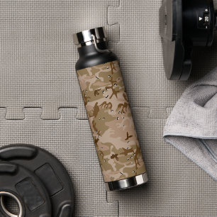 Woestijncamouflage Met Keien, Militair, Leger Waterfles