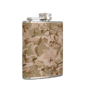 Woestijncamouflage met kiezels, militair, leger heupfles (Rechts)