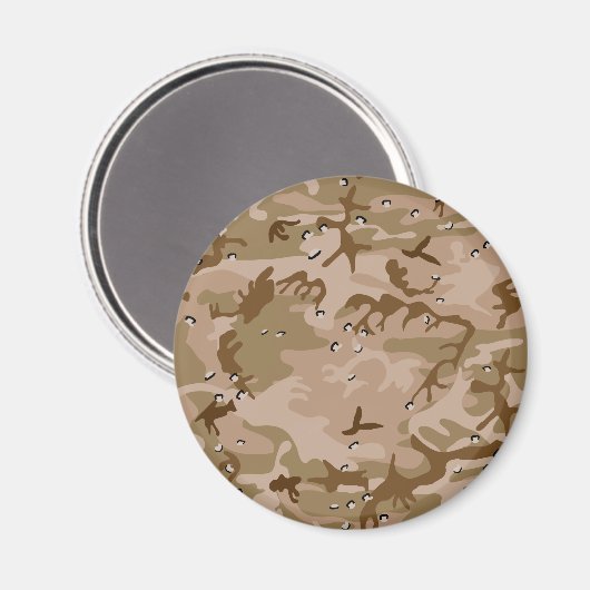 Woestijncamouflage met kiezels, militair, leger magneet (Voorkant / Achterkant)
