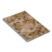 Woestijncamouflage met kiezels, militair, leger notitieboek (Rechterzijde)