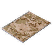 Woestijncamouflage met kiezels, militair, leger notitieboek (Linkerzijde)