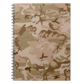 Woestijncamouflage met kiezels, militair, leger notitieboek (Voorkant)