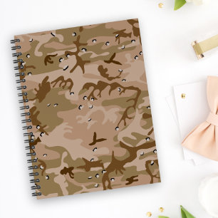 Woestijncamouflage met kiezels, militair, leger notitieboek
