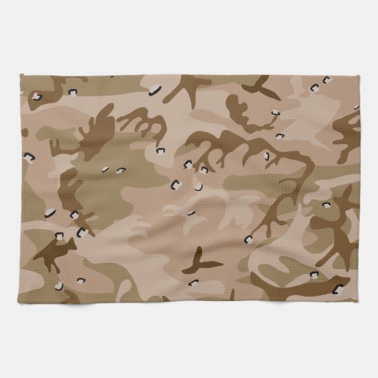 Woestijncamouflage met kiezels, militair, leger theedoek (Horizontaal)