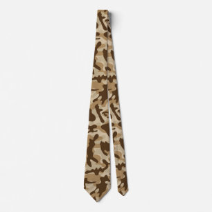 Woestijncamouflage stropdas