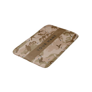 Woestijncamouflagekiezels, Uw naam, Personaliseer Badmat