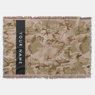 Woestijncamouflagekiezels, Uw naam, Personaliseer Deken