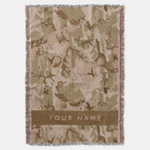 Woestijncamouflagekiezels, Uw naam, Personaliseer Deken (Voorkant Verticaal)