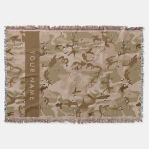 Woestijncamouflagekiezels, Uw naam, Personaliseer Deken