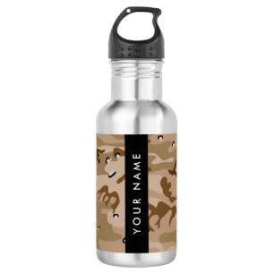 Woestijncamouflagekiezels, Uw naam, Personaliseer Waterfles