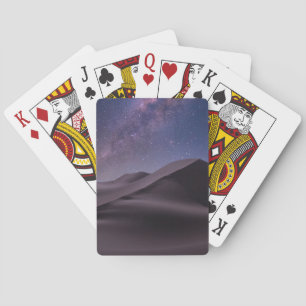 woestijnen   Milky Way Starry Sky Sand Dune Dubai Pokerkaarten