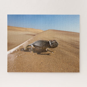 woestijnen Namaqua Chameleon in woestijn Legpuzzel