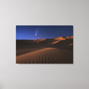woestijnen Sand Dune Galaxy Canvas Afdruk