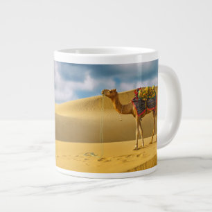 woestijnen   Thar Desert Rajasthan India Camel Extra Grote Beker