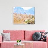 Woestijnfotografie Decor met herten Canvas Afdruk (Insitu (Woonkamer))