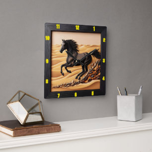 Woestijngalop verkoold graan Arabische tijdwaarnem Vierkante Klok