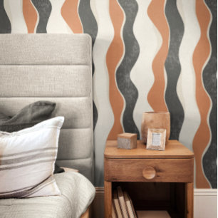 Woestijngolven retro behang