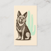 woestijnhond visitekaartje (Voorkant)