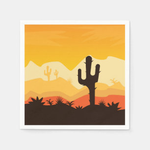 woestijnillustratie servet