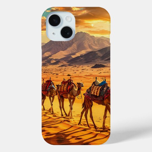 Woestijnkamelen Arabische Reis Esthetisch Ontwerp Case-Mate iPhone Case (Achterkant)
