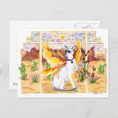 woestijnkat briefkaart (Voorkant / Achterkant)