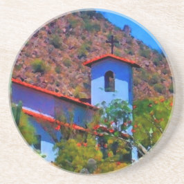 Woestijnkerk Zandsteen Onderzetter